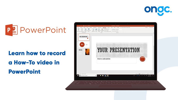 Using PowerPoint to record a How To video